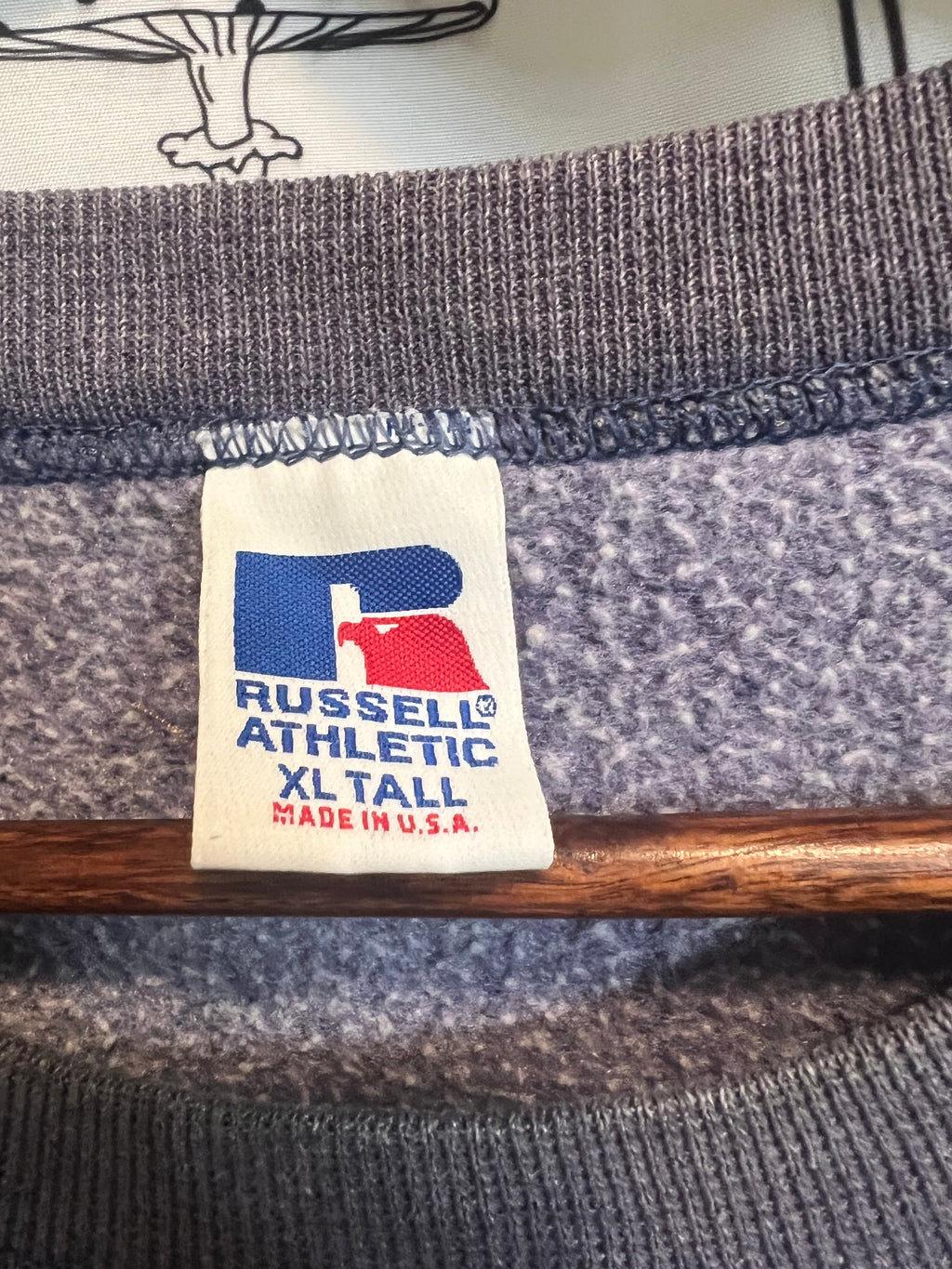 The Camp Dog : One of One Upcycled Vintage Russell Athletic Crewneck