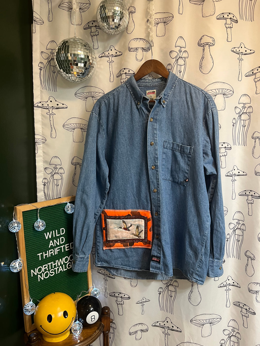 The Flyway :  One of One Upcycled Dickies Denim Shirt