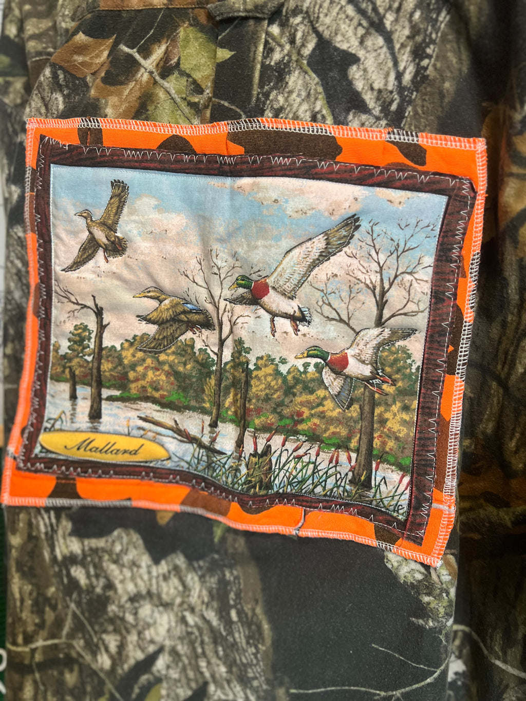 The Backwoods Mallard : One of One Upcycled Vintage Mossy Oak Overshirt