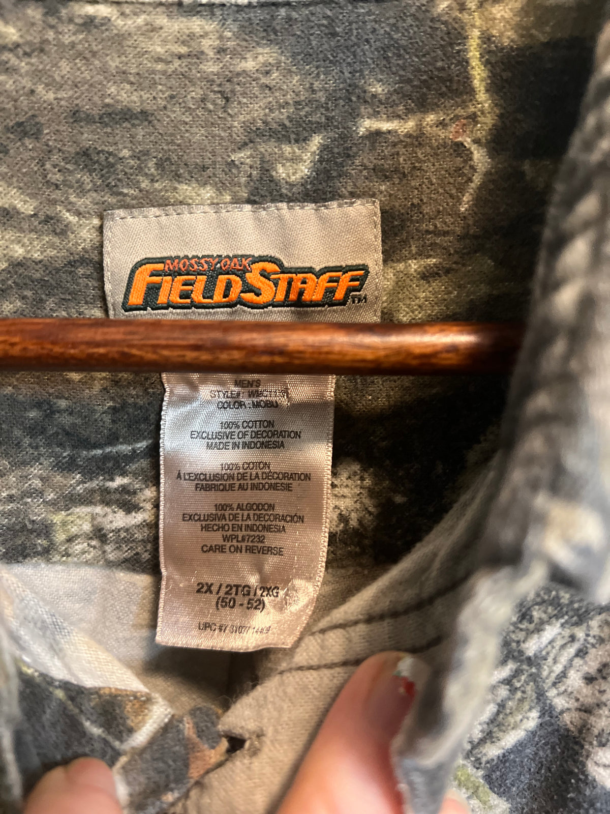 The Backwoods Mallard : One of One Upcycled Vintage Mossy Oak Overshirt
