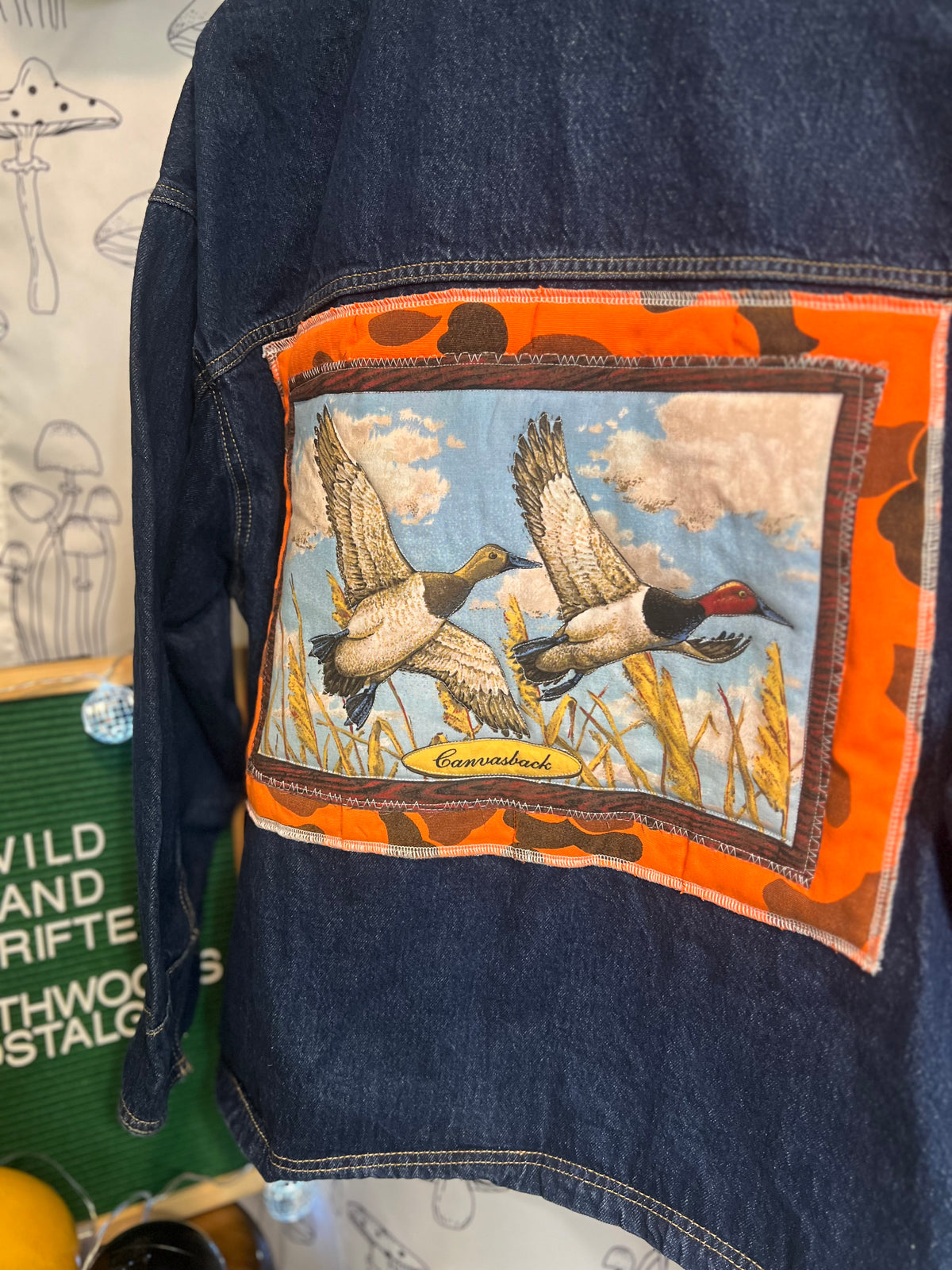 Marsh Flight : One of One Upcycled Denim Jacket