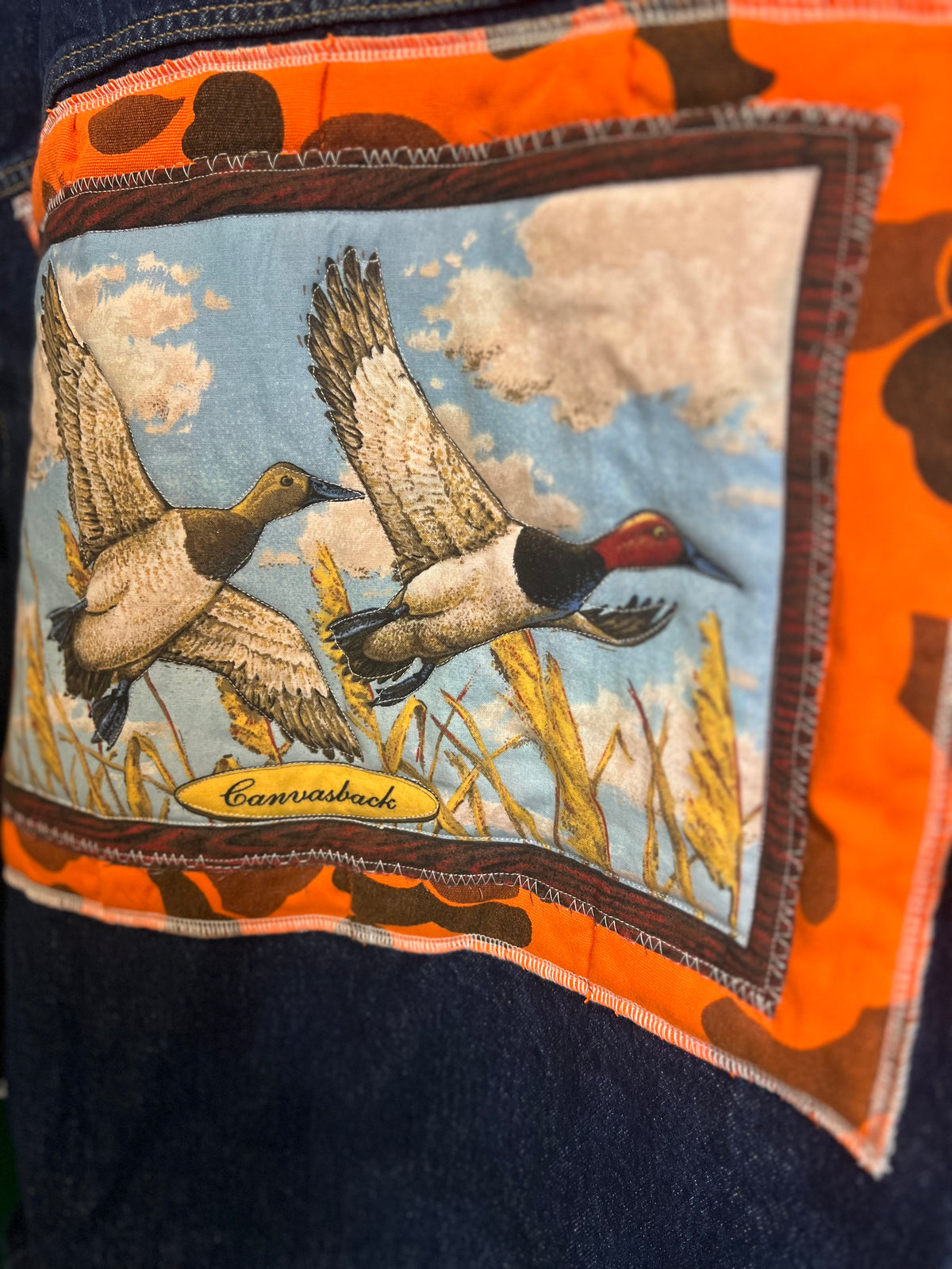 Marsh Flight : One of One Upcycled Denim Jacket