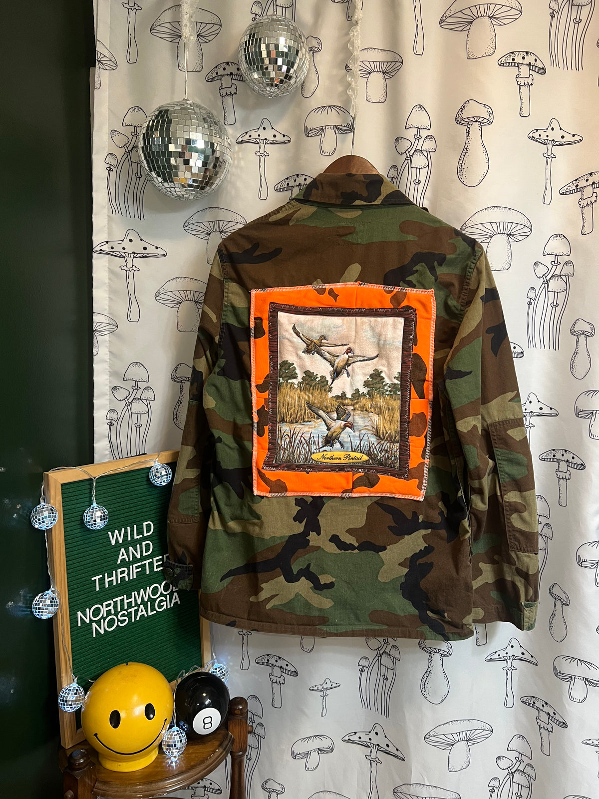 Northern Flight : One of One Upcycled Vintage Camo Military Jacket