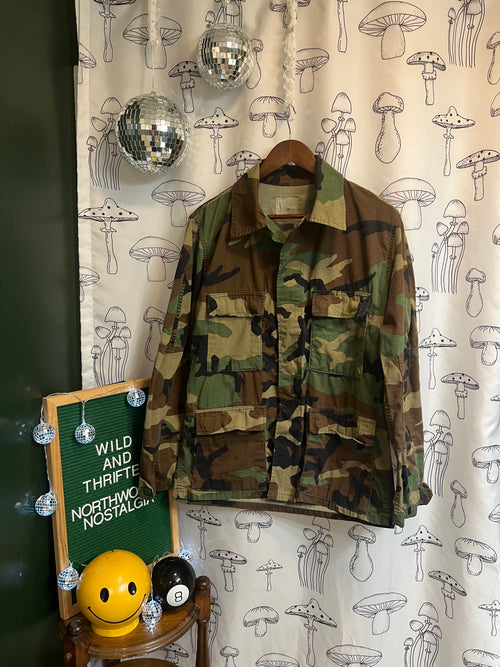 Northern Flight : One of One Upcycled Vintage Camo Military Jacket